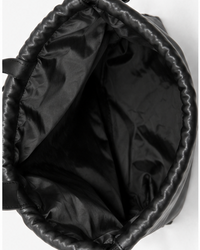 Vegan leather knapsack