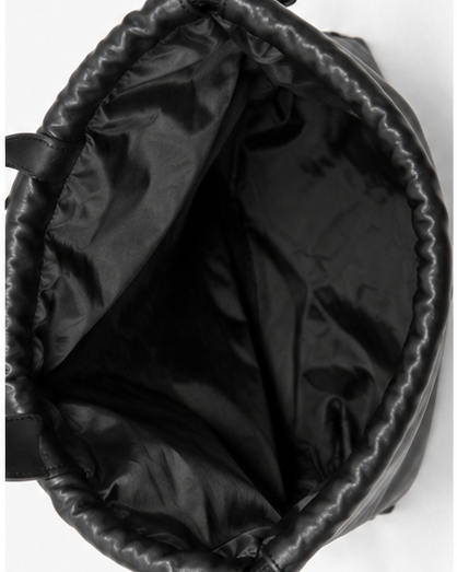 Vegan leather knapsack