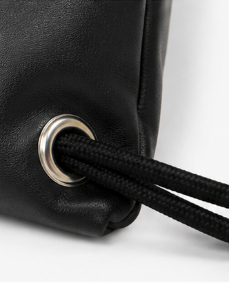 Vegan leather knapsack