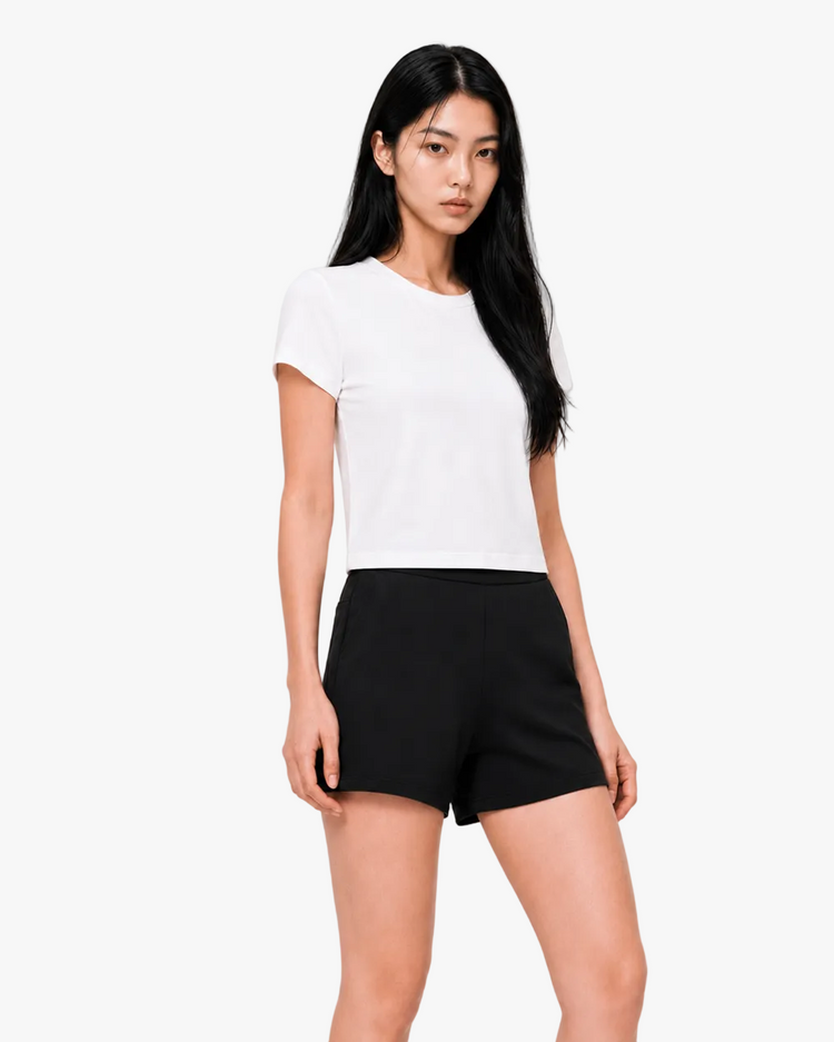 Element cropped short sleeve