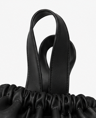 Vegan leather knapsack