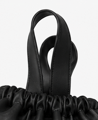 Vegan leather knapsack