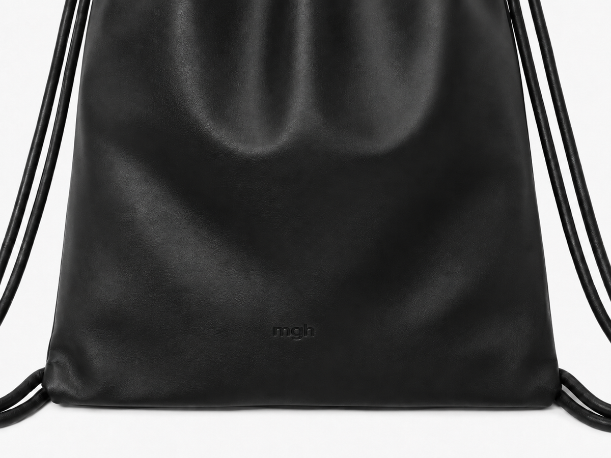 Vegan leather knapsack